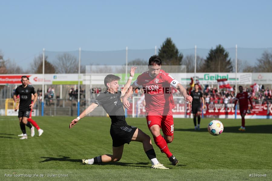 Stadion am Schönbusch, Aschaffenburg, 09.03.2024, sport, action, BFV, Fussball, März 2024, Regionalliga Bayern, FWK, SVA, FC Würzburger Kickers, SV Viktoria Aschaffenburg - Bild-ID: 2396648