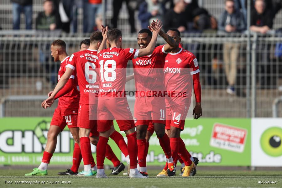 Team, sport, action, Stadion am Schönbusch, SVA, SV Viktoria Aschaffenburg, Regionalliga Bayern, März 2024, Fussball, FWK, FC Würzburger Kickers, BFV, Aschaffenburg, 09.03.2024 - Bild-ID: 2396846