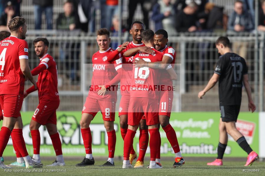 Team, sport, action, Stadion am Schönbusch, SVA, SV Viktoria Aschaffenburg, Regionalliga Bayern, März 2024, Fussball, FWK, FC Würzburger Kickers, BFV, Aschaffenburg, 09.03.2024 - Bild-ID: 2396849