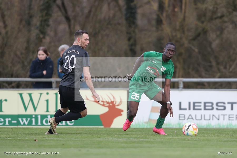 Sportgelände, Karlburg, 09.03.2024, sport, action, BFV, Fussball, März 2024, Landesliga Nordwest, TSV; HAI, SV Alemannia Haibach, TSV Karlburg - Bild-ID: 2397183