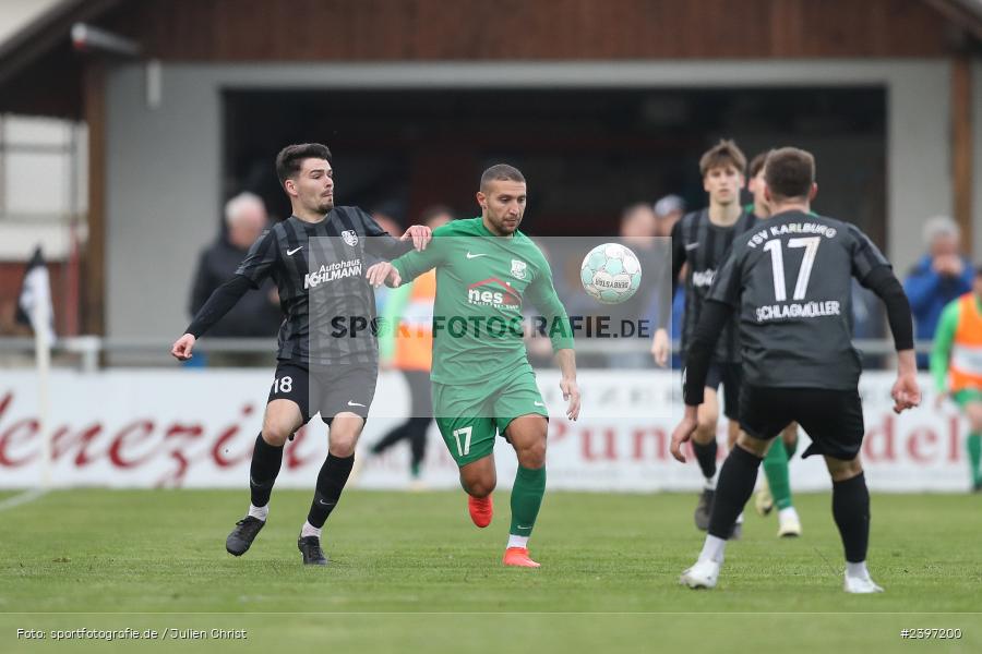 Sportgelände, Karlburg, 09.03.2024, sport, action, BFV, Fussball, März 2024, Landesliga Nordwest, TSV; HAI, SV Alemannia Haibach, TSV Karlburg - Bild-ID: 2397200 Sportgelände, Karlburg, 09.03.2024, sport, action, BFV, Fussball, März 2024, Landesliga Nordwest, TSV; HAI, SV Alemannia Haibach, TSV Karlburg - Bild-ID: 2397200