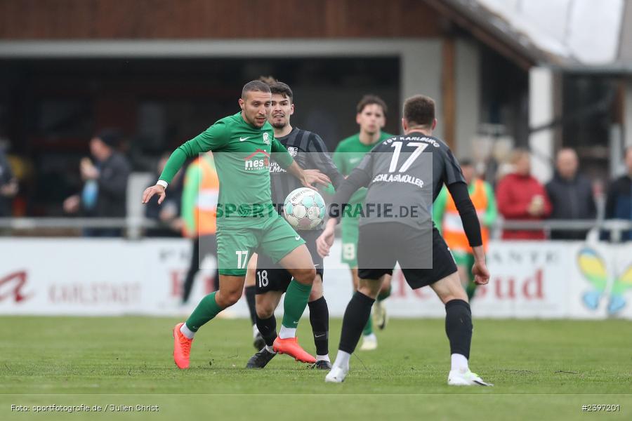 Sportgelände, Karlburg, 09.03.2024, sport, action, BFV, Fussball, März 2024, Landesliga Nordwest, TSV; HAI, SV Alemannia Haibach, TSV Karlburg - Bild-ID: 2397201 Sportgelände, Karlburg, 09.03.2024, sport, action, BFV, Fussball, März 2024, Landesliga Nordwest, TSV; HAI, SV Alemannia Haibach, TSV Karlburg - Bild-ID: 2397201