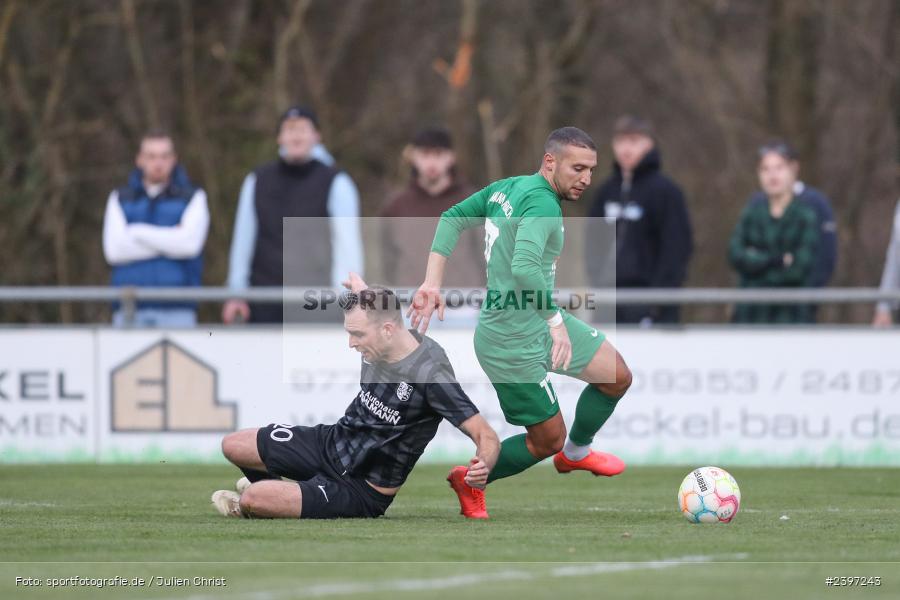 Sportgelände, Karlburg, 09.03.2024, sport, action, BFV, Fussball, März 2024, Landesliga Nordwest, TSV; HAI, SV Alemannia Haibach, TSV Karlburg - Bild-ID: 2397243 Sportgelände, Karlburg, 09.03.2024, sport, action, BFV, Fussball, März 2024, Landesliga Nordwest, TSV; HAI, SV Alemannia Haibach, TSV Karlburg - Bild-ID: 2397243