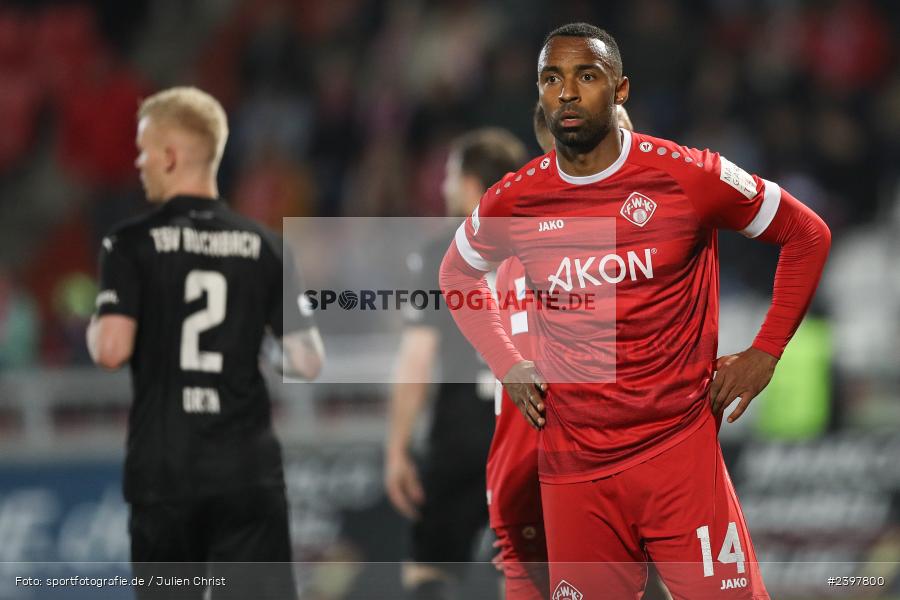 sport, action, Würzburg, TSV Buchbach, TSV, Regionalliga Bayern, März 2024, Fussball, FWK, FC Würzburger Kickers, BFV, AKON Arena, 25. Spieltag, 15.03.2024 - Bild-ID: 2397800