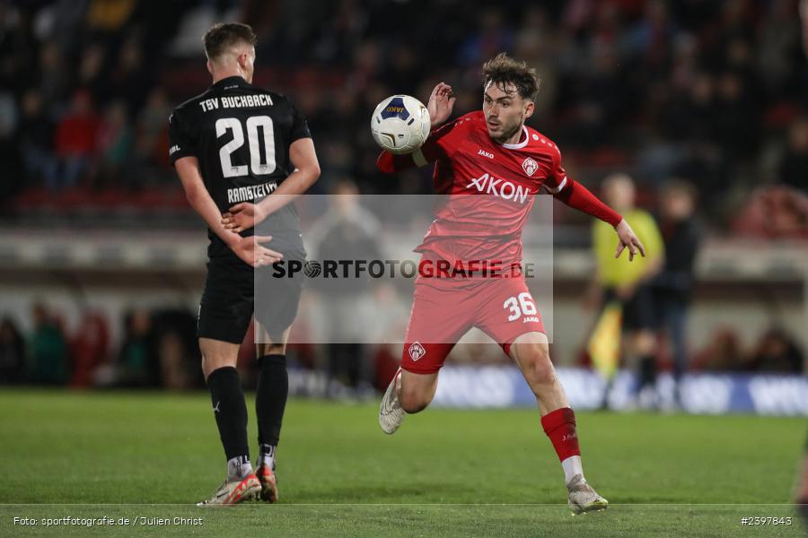sport, action, Würzburg, TSV Buchbach, TSV, Regionalliga Bayern, März 2024, Fussball, FWK, FC Würzburger Kickers, BFV, AKON Arena, 25. Spieltag, 15.03.2024 - Bild-ID: 2397843