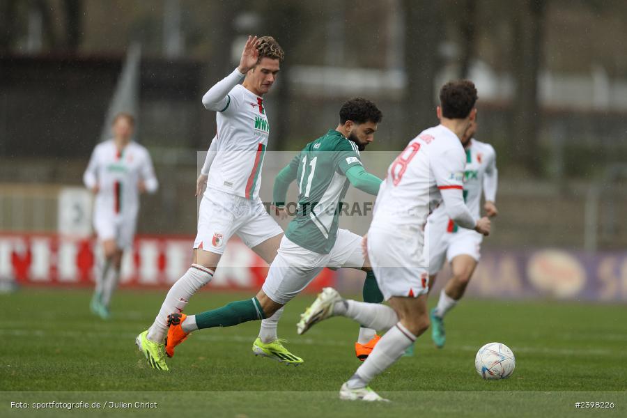 sport, action, Willy-Sachs-Stadion, Schweinfurt, Regionalliga Bayern, März 2024, Fussball, FCS, FCA, FC Augsburg II, BFV, 25. Spieltag, 16.03.2024, 1. FC Schweinfurt 1905 - Bild-ID: 2398226