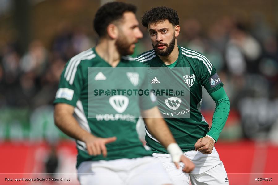 sport, action, Willy-Sachs-Stadion, Schweinfurt, Regionalliga Bayern, März 2024, Fussball, FCS, FCA, FC Augsburg II, BFV, 25. Spieltag, 16.03.2024, 1. FC Schweinfurt 1905 - Bild-ID: 2398237