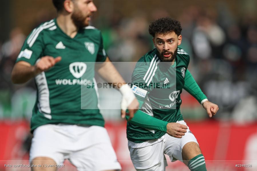 sport, action, Willy-Sachs-Stadion, Schweinfurt, Regionalliga Bayern, März 2024, Fussball, FCS, FCA, FC Augsburg II, BFV, 25. Spieltag, 16.03.2024, 1. FC Schweinfurt 1905 - Bild-ID: 2398238