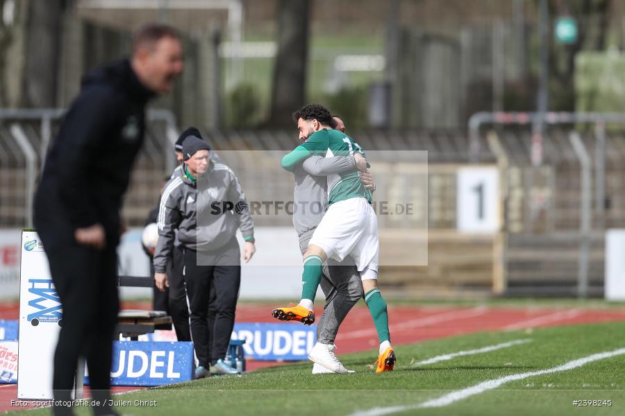 sport, action, Willy-Sachs-Stadion, Schweinfurt, Regionalliga Bayern, März 2024, Fussball, FCS, FCA, FC Augsburg II, BFV, 25. Spieltag, 16.03.2024, 1. FC Schweinfurt 1905 - Bild-ID: 2398245