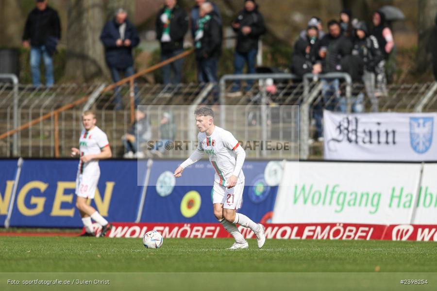 sport, action, Willy-Sachs-Stadion, Schweinfurt, Regionalliga Bayern, März 2024, Fussball, FCS, FCA, FC Augsburg II, BFV, 25. Spieltag, 16.03.2024, 1. FC Schweinfurt 1905 - Bild-ID: 2398254