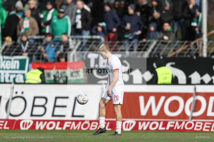 sport, action, Willy-Sachs-Stadion, Schweinfurt, Regionalliga Bayern, März 2024, Fussball, FCS, FCA, FC Augsburg II, BFV, 25. Spieltag, 16.03.2024, 1. FC Schweinfurt 1905 - Bild-ID: 2398256