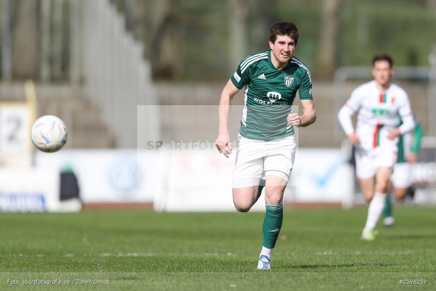 sport, action, Willy-Sachs-Stadion, Schweinfurt, Regionalliga Bayern, März 2024, Fussball, FCS, FCA, FC Augsburg II, BFV, 25. Spieltag, 16.03.2024, 1. FC Schweinfurt 1905 - Bild-ID: 2398259