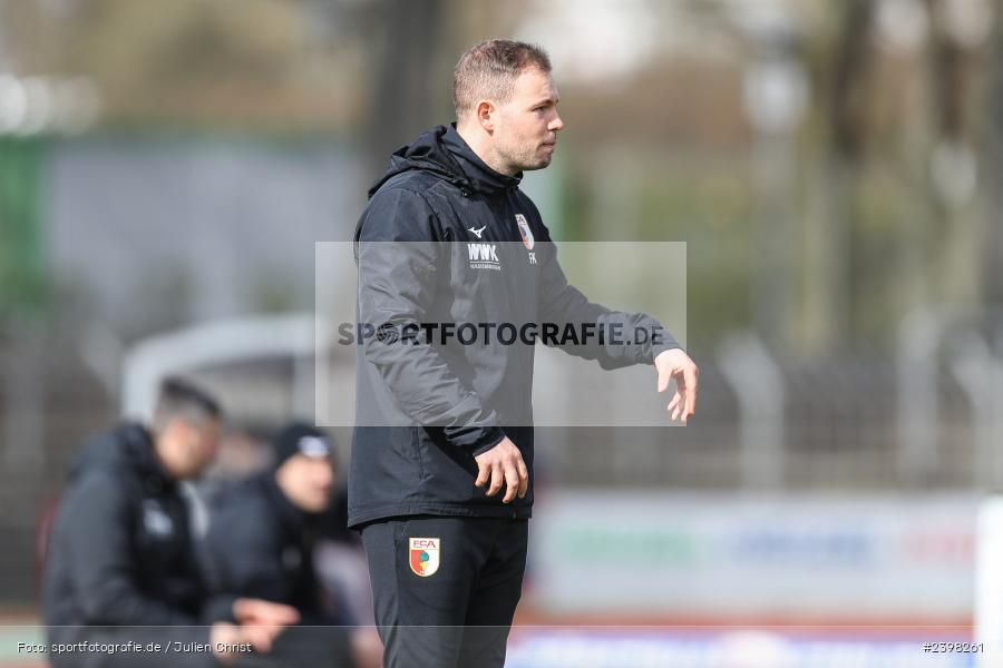 sport, action, Willy-Sachs-Stadion, Schweinfurt, Regionalliga Bayern, März 2024, Fussball, FCS, FCA, FC Augsburg II, BFV, 25. Spieltag, 16.03.2024, 1. FC Schweinfurt 1905 - Bild-ID: 2398261
