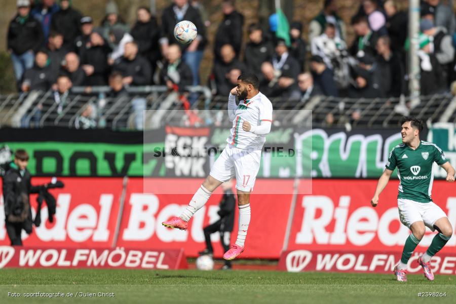 sport, action, Willy-Sachs-Stadion, Schweinfurt, Regionalliga Bayern, März 2024, Fussball, FCS, FCA, FC Augsburg II, BFV, 25. Spieltag, 16.03.2024, 1. FC Schweinfurt 1905 - Bild-ID: 2398264