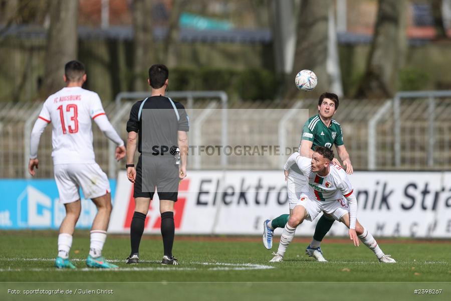 sport, action, Willy-Sachs-Stadion, Schweinfurt, Regionalliga Bayern, März 2024, Fussball, FCS, FCA, FC Augsburg II, BFV, 25. Spieltag, 16.03.2024, 1. FC Schweinfurt 1905 - Bild-ID: 2398267