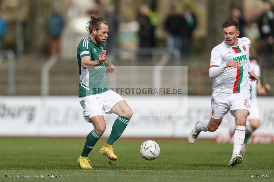 sport, action, Willy-Sachs-Stadion, Schweinfurt, Regionalliga Bayern, März 2024, Fussball, FCS, FCA, FC Augsburg II, BFV, 25. Spieltag, 16.03.2024, 1. FC Schweinfurt 1905 - Bild-ID: 2398269