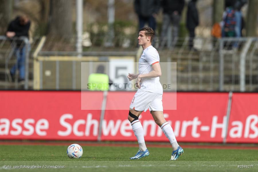sport, action, Willy-Sachs-Stadion, Schweinfurt, Regionalliga Bayern, März 2024, Fussball, FCS, FCA, FC Augsburg II, BFV, 25. Spieltag, 16.03.2024, 1. FC Schweinfurt 1905 - Bild-ID: 2398271