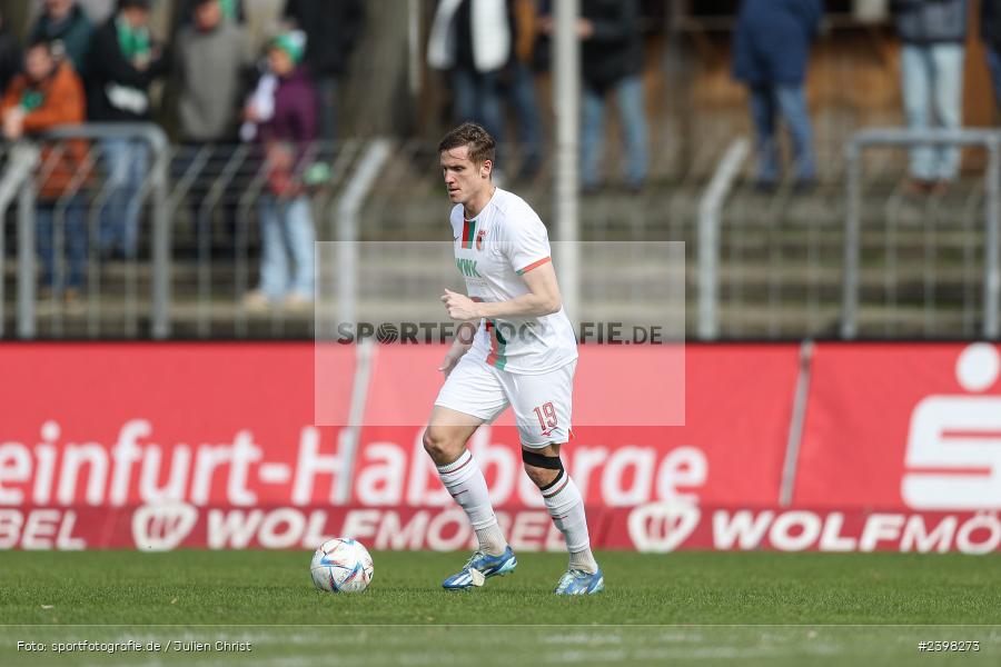 sport, action, Willy-Sachs-Stadion, Schweinfurt, Regionalliga Bayern, März 2024, Fussball, FCS, FCA, FC Augsburg II, BFV, 25. Spieltag, 16.03.2024, 1. FC Schweinfurt 1905 - Bild-ID: 2398273