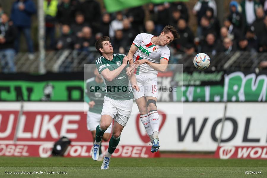 sport, action, Willy-Sachs-Stadion, Schweinfurt, Regionalliga Bayern, März 2024, Fussball, FCS, FCA, FC Augsburg II, BFV, 25. Spieltag, 16.03.2024, 1. FC Schweinfurt 1905 - Bild-ID: 2398279