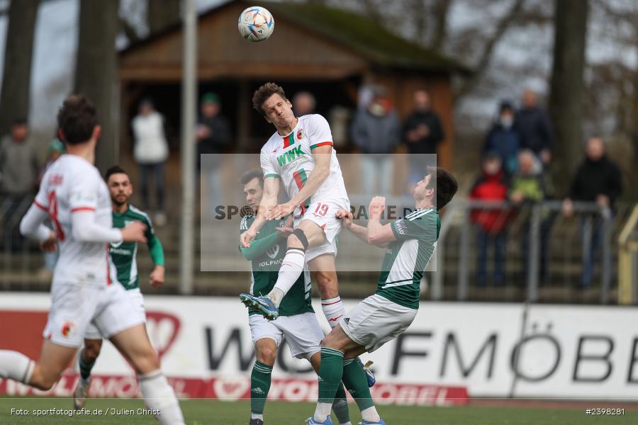 sport, action, Willy-Sachs-Stadion, Schweinfurt, Regionalliga Bayern, März 2024, Fussball, FCS, FCA, FC Augsburg II, BFV, 25. Spieltag, 16.03.2024, 1. FC Schweinfurt 1905 - Bild-ID: 2398281