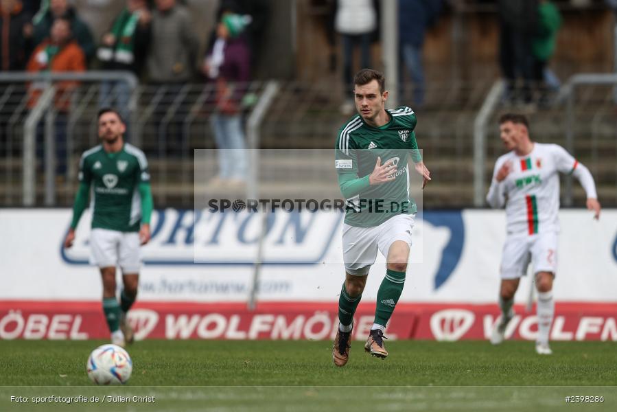sport, action, Willy-Sachs-Stadion, Schweinfurt, Regionalliga Bayern, März 2024, Fussball, FCS, FCA, FC Augsburg II, BFV, 25. Spieltag, 16.03.2024, 1. FC Schweinfurt 1905 - Bild-ID: 2398286