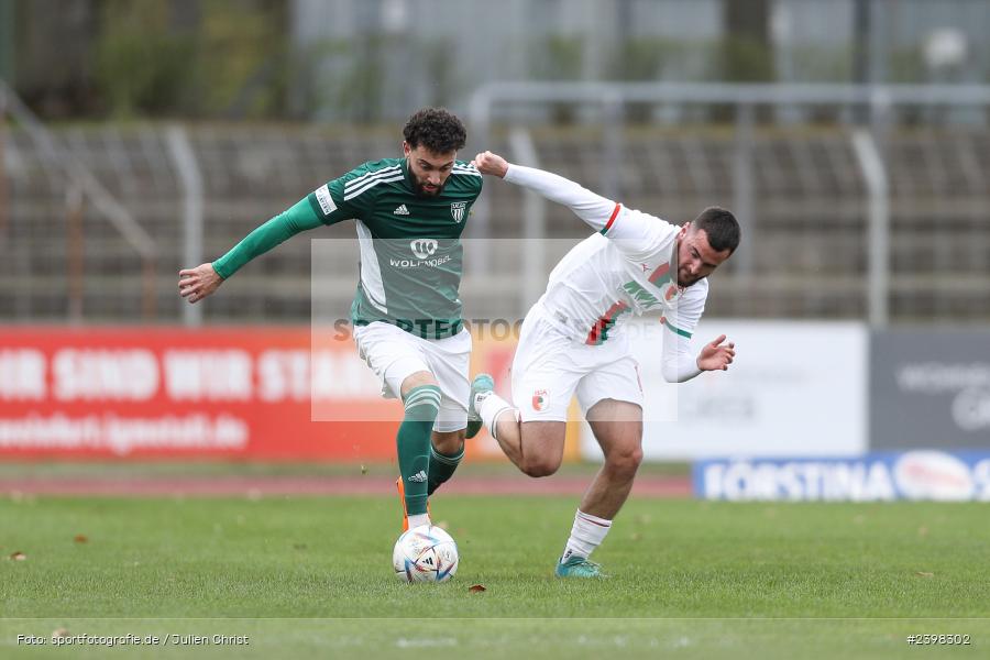 sport, action, Willy-Sachs-Stadion, Schweinfurt, Regionalliga Bayern, März 2024, Fussball, FCS, FCA, FC Augsburg II, BFV, 25. Spieltag, 16.03.2024, 1. FC Schweinfurt 1905 - Bild-ID: 2398302