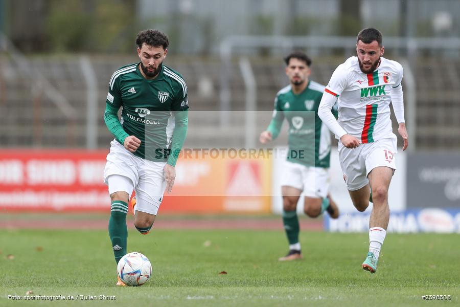 sport, action, Willy-Sachs-Stadion, Schweinfurt, Regionalliga Bayern, März 2024, Fussball, FCS, FCA, FC Augsburg II, BFV, 25. Spieltag, 16.03.2024, 1. FC Schweinfurt 1905 - Bild-ID: 2398303