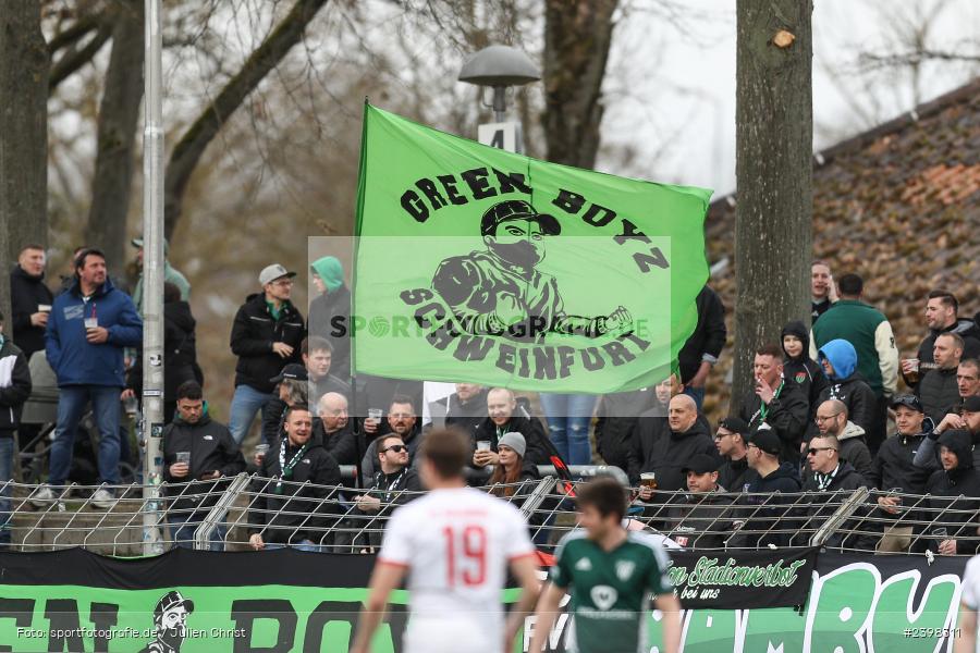 sport, action, Willy-Sachs-Stadion, Schweinfurt, Regionalliga Bayern, März 2024, Fussball, FCS, FCA, FC Augsburg II, BFV, 25. Spieltag, 16.03.2024, 1. FC Schweinfurt 1905 - Bild-ID: 2398311