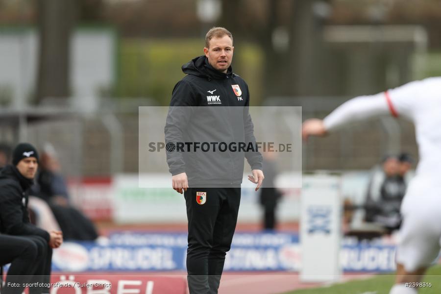 sport, action, Willy-Sachs-Stadion, Schweinfurt, Regionalliga Bayern, März 2024, Fussball, FCS, FCA, FC Augsburg II, BFV, 25. Spieltag, 16.03.2024, 1. FC Schweinfurt 1905 - Bild-ID: 2398316