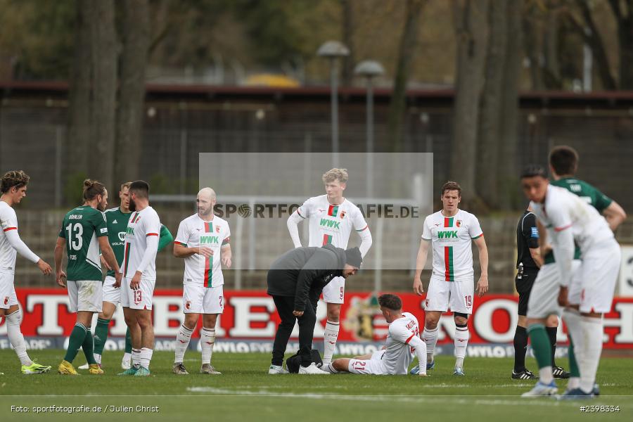 sport, action, Willy-Sachs-Stadion, Schweinfurt, Regionalliga Bayern, März 2024, Fussball, FCS, FCA, FC Augsburg II, BFV, 25. Spieltag, 16.03.2024, 1. FC Schweinfurt 1905 - Bild-ID: 2398334