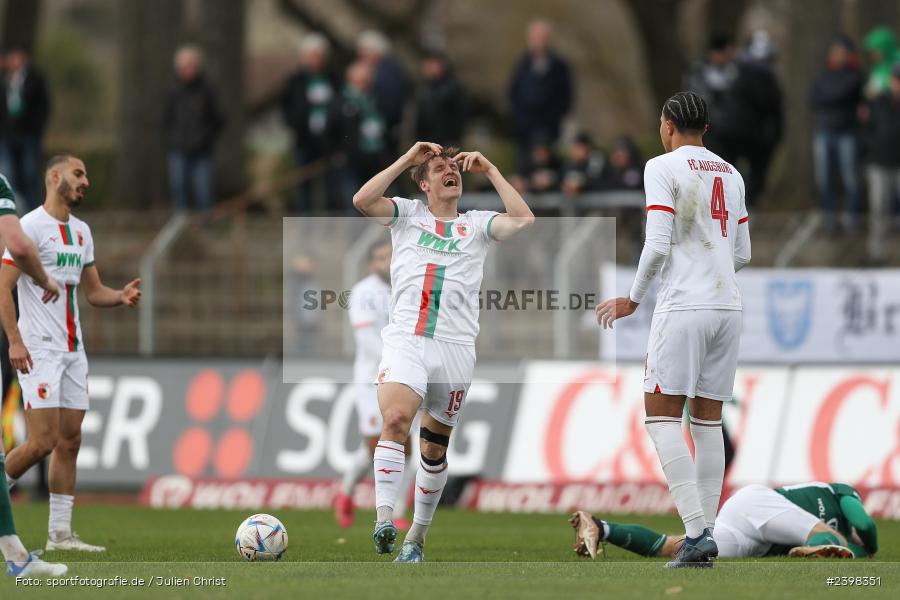 sport, action, Willy-Sachs-Stadion, Schweinfurt, Regionalliga Bayern, März 2024, Fussball, FCS, FCA, FC Augsburg II, BFV, 25. Spieltag, 16.03.2024, 1. FC Schweinfurt 1905 - Bild-ID: 2398351