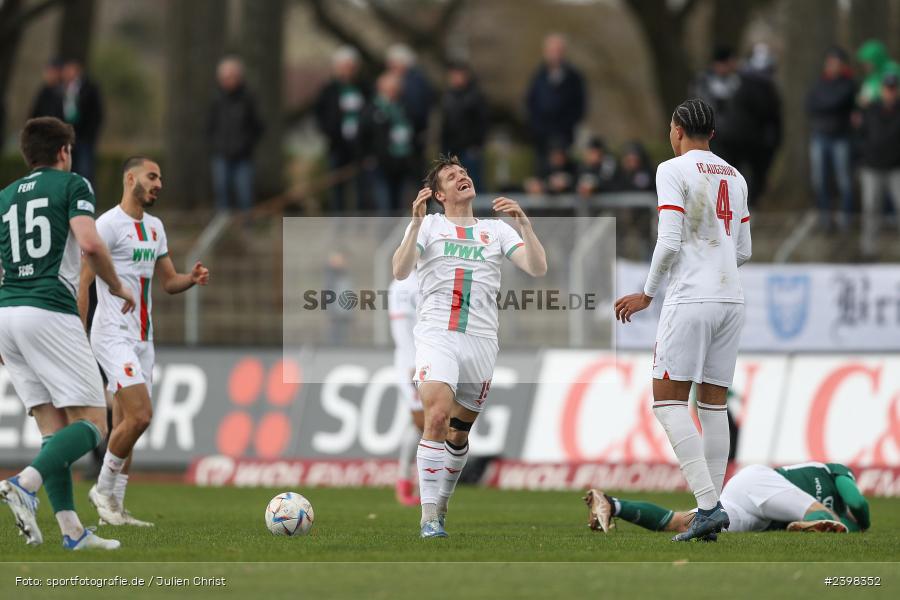 sport, action, Willy-Sachs-Stadion, Schweinfurt, Regionalliga Bayern, März 2024, Fussball, FCS, FCA, FC Augsburg II, BFV, 25. Spieltag, 16.03.2024, 1. FC Schweinfurt 1905 - Bild-ID: 2398352