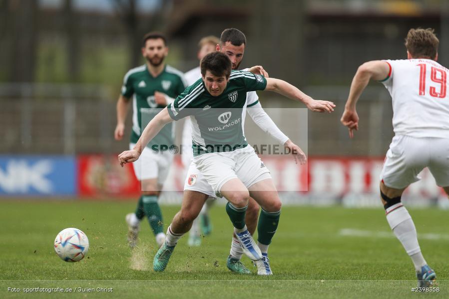 sport, action, Willy-Sachs-Stadion, Schweinfurt, Regionalliga Bayern, März 2024, Fussball, FCS, FCA, FC Augsburg II, BFV, 25. Spieltag, 16.03.2024, 1. FC Schweinfurt 1905 - Bild-ID: 2398358