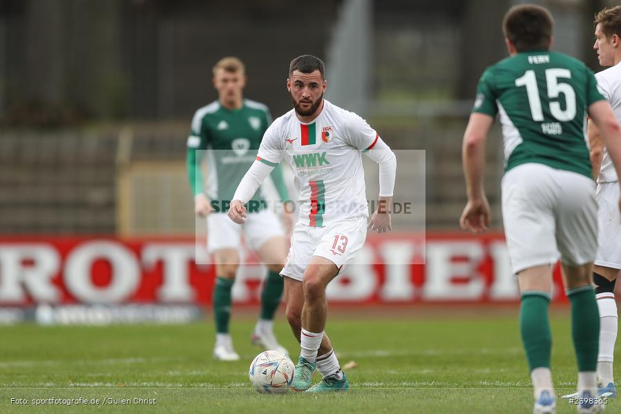 sport, action, Willy-Sachs-Stadion, Schweinfurt, Regionalliga Bayern, März 2024, Fussball, FCS, FCA, FC Augsburg II, BFV, 25. Spieltag, 16.03.2024, 1. FC Schweinfurt 1905 - Bild-ID: 2398365
