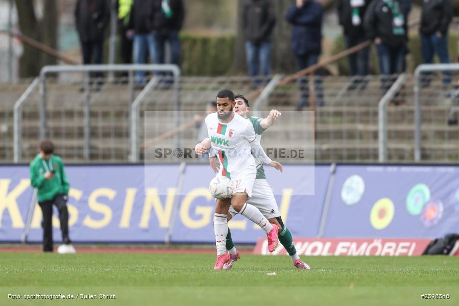 sport, action, Willy-Sachs-Stadion, Schweinfurt, Regionalliga Bayern, März 2024, Fussball, FCS, FCA, FC Augsburg II, BFV, 25. Spieltag, 16.03.2024, 1. FC Schweinfurt 1905 - Bild-ID: 2398368