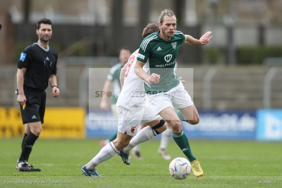 sport, action, Willy-Sachs-Stadion, Schweinfurt, Regionalliga Bayern, März 2024, Fussball, FCS, FCA, FC Augsburg II, BFV, 25. Spieltag, 16.03.2024, 1. FC Schweinfurt 1905 - Bild-ID: 2398373