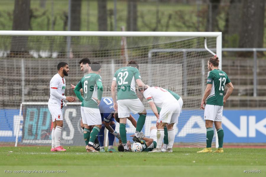 sport, action, Willy-Sachs-Stadion, Schweinfurt, Regionalliga Bayern, März 2024, Fussball, FCS, FCA, FC Augsburg II, BFV, 25. Spieltag, 16.03.2024, 1. FC Schweinfurt 1905 - Bild-ID: 2398385