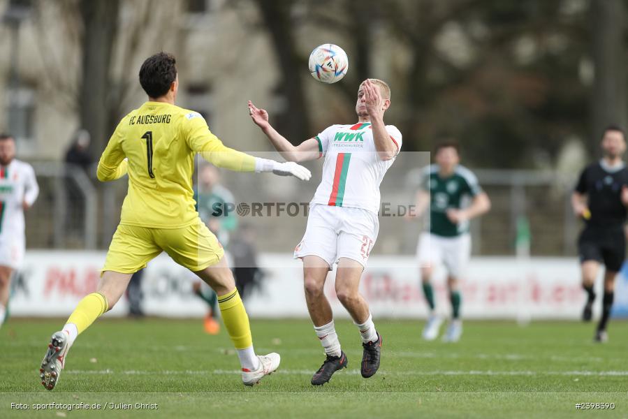 sport, action, Willy-Sachs-Stadion, Schweinfurt, Regionalliga Bayern, März 2024, Fussball, FCS, FCA, FC Augsburg II, BFV, 25. Spieltag, 16.03.2024, 1. FC Schweinfurt 1905 - Bild-ID: 2398390
