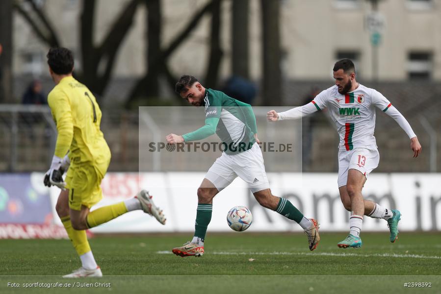 sport, action, Willy-Sachs-Stadion, Schweinfurt, Regionalliga Bayern, März 2024, Fussball, FCS, FCA, FC Augsburg II, BFV, 25. Spieltag, 16.03.2024, 1. FC Schweinfurt 1905 - Bild-ID: 2398392