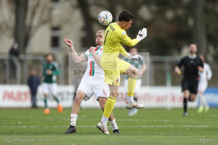 sport, action, Willy-Sachs-Stadion, Schweinfurt, Regionalliga Bayern, März 2024, Fussball, FCS, FCA, FC Augsburg II, BFV, 25. Spieltag, 16.03.2024, 1. FC Schweinfurt 1905 - Bild-ID: 2398393