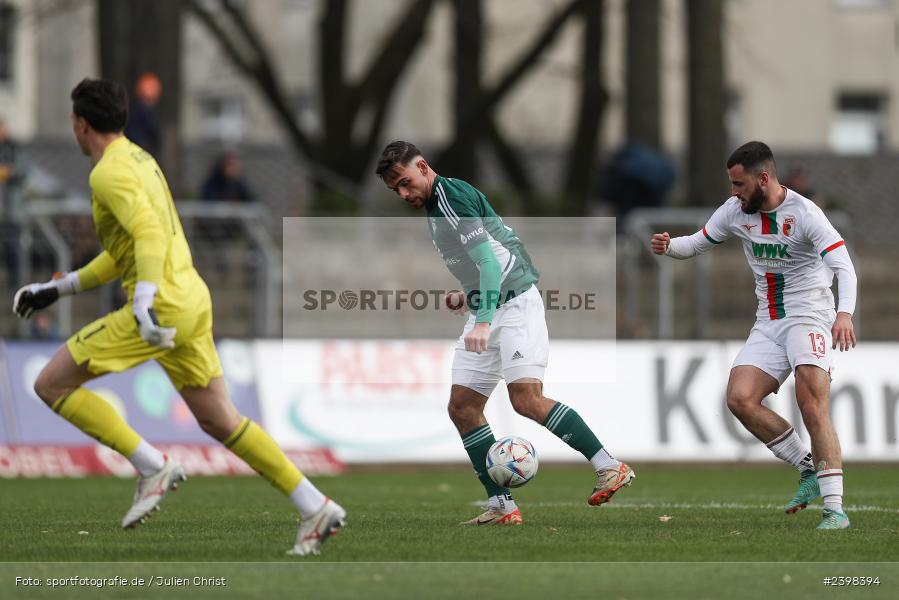 sport, action, Willy-Sachs-Stadion, Schweinfurt, Regionalliga Bayern, März 2024, Fussball, FCS, FCA, FC Augsburg II, BFV, 25. Spieltag, 16.03.2024, 1. FC Schweinfurt 1905 - Bild-ID: 2398394