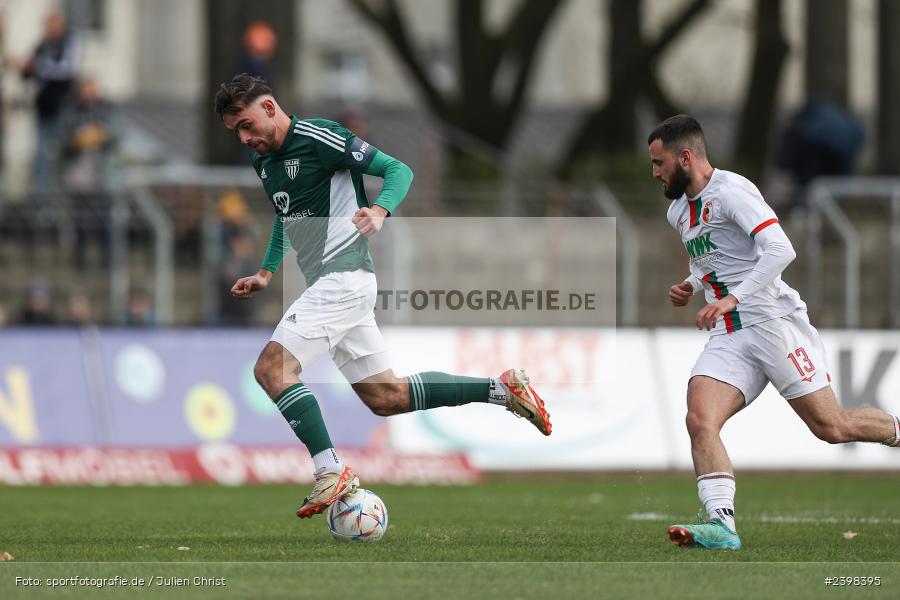 sport, action, Willy-Sachs-Stadion, Schweinfurt, Regionalliga Bayern, März 2024, Fussball, FCS, FCA, FC Augsburg II, BFV, 25. Spieltag, 16.03.2024, 1. FC Schweinfurt 1905 - Bild-ID: 2398395