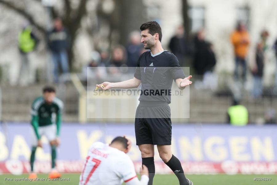 sport, action, Willy-Sachs-Stadion, Schweinfurt, Regionalliga Bayern, März 2024, Fussball, FCS, FCA, FC Augsburg II, BFV, 25. Spieltag, 16.03.2024, 1. FC Schweinfurt 1905 - Bild-ID: 2398399