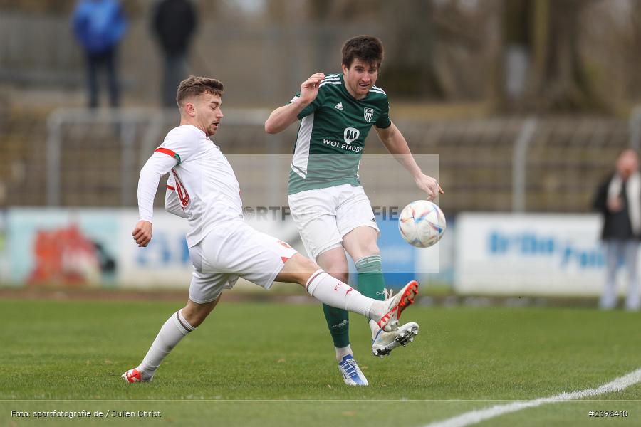 sport, action, Willy-Sachs-Stadion, Schweinfurt, Regionalliga Bayern, März 2024, Fussball, FCS, FCA, FC Augsburg II, BFV, 25. Spieltag, 16.03.2024, 1. FC Schweinfurt 1905 - Bild-ID: 2398410