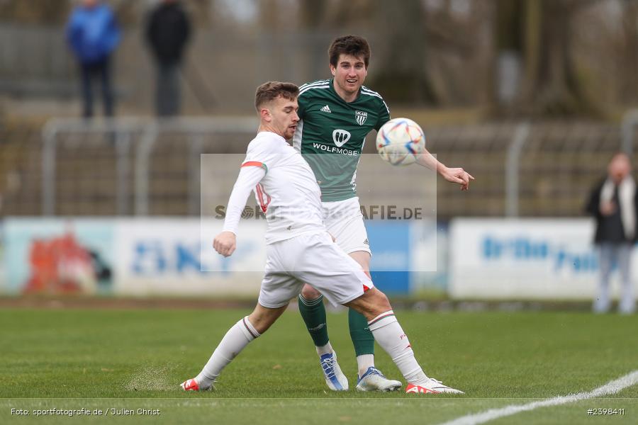 sport, action, Willy-Sachs-Stadion, Schweinfurt, Regionalliga Bayern, März 2024, Fussball, FCS, FCA, FC Augsburg II, BFV, 25. Spieltag, 16.03.2024, 1. FC Schweinfurt 1905 - Bild-ID: 2398411