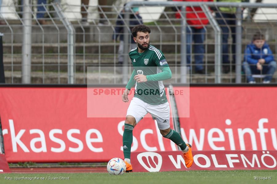 sport, action, Willy-Sachs-Stadion, Schweinfurt, Regionalliga Bayern, März 2024, Fussball, FCS, FCA, FC Augsburg II, BFV, 25. Spieltag, 16.03.2024, 1. FC Schweinfurt 1905 - Bild-ID: 2398415
