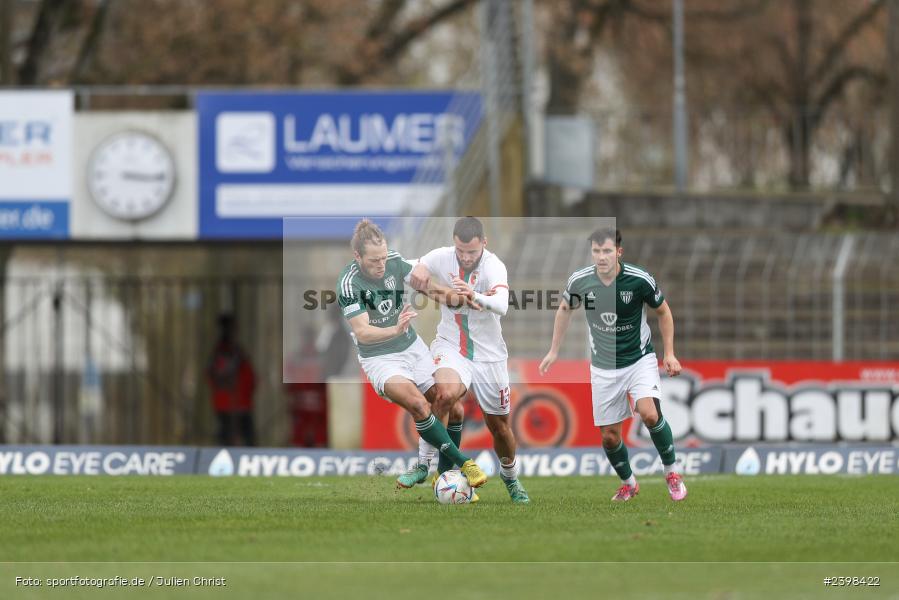 sport, action, Willy-Sachs-Stadion, Schweinfurt, Regionalliga Bayern, März 2024, Fussball, FCS, FCA, FC Augsburg II, BFV, 25. Spieltag, 16.03.2024, 1. FC Schweinfurt 1905 - Bild-ID: 2398422