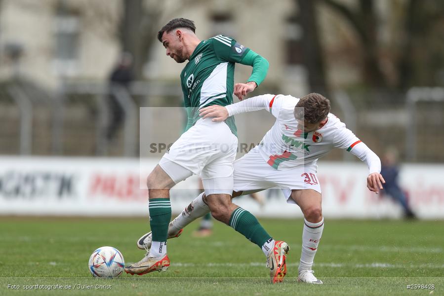 sport, action, Willy-Sachs-Stadion, Schweinfurt, Regionalliga Bayern, März 2024, Fussball, FCS, FCA, FC Augsburg II, BFV, 25. Spieltag, 16.03.2024, 1. FC Schweinfurt 1905 - Bild-ID: 2398428