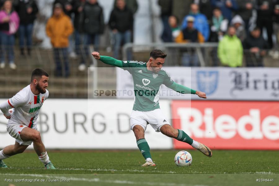 sport, action, Willy-Sachs-Stadion, Schweinfurt, Regionalliga Bayern, März 2024, Fussball, FCS, FCA, FC Augsburg II, BFV, 25. Spieltag, 16.03.2024, 1. FC Schweinfurt 1905 - Bild-ID: 2398441