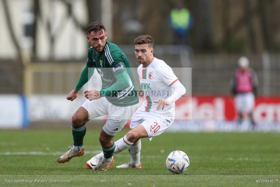 sport, action, Willy-Sachs-Stadion, Schweinfurt, Regionalliga Bayern, März 2024, Fussball, FCS, FCA, FC Augsburg II, BFV, 25. Spieltag, 16.03.2024, 1. FC Schweinfurt 1905 - Bild-ID: 2398445